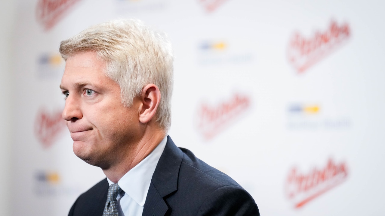 Photo: The Baltimore Banner Mike Elias began his search for a general manager last year and has finally made a decision