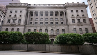 Exterior of the Clarence M. Mitchell, Jr. Courthouse on Calvert Street in Baltimore, Md. on Saturday, July 19, 2025.