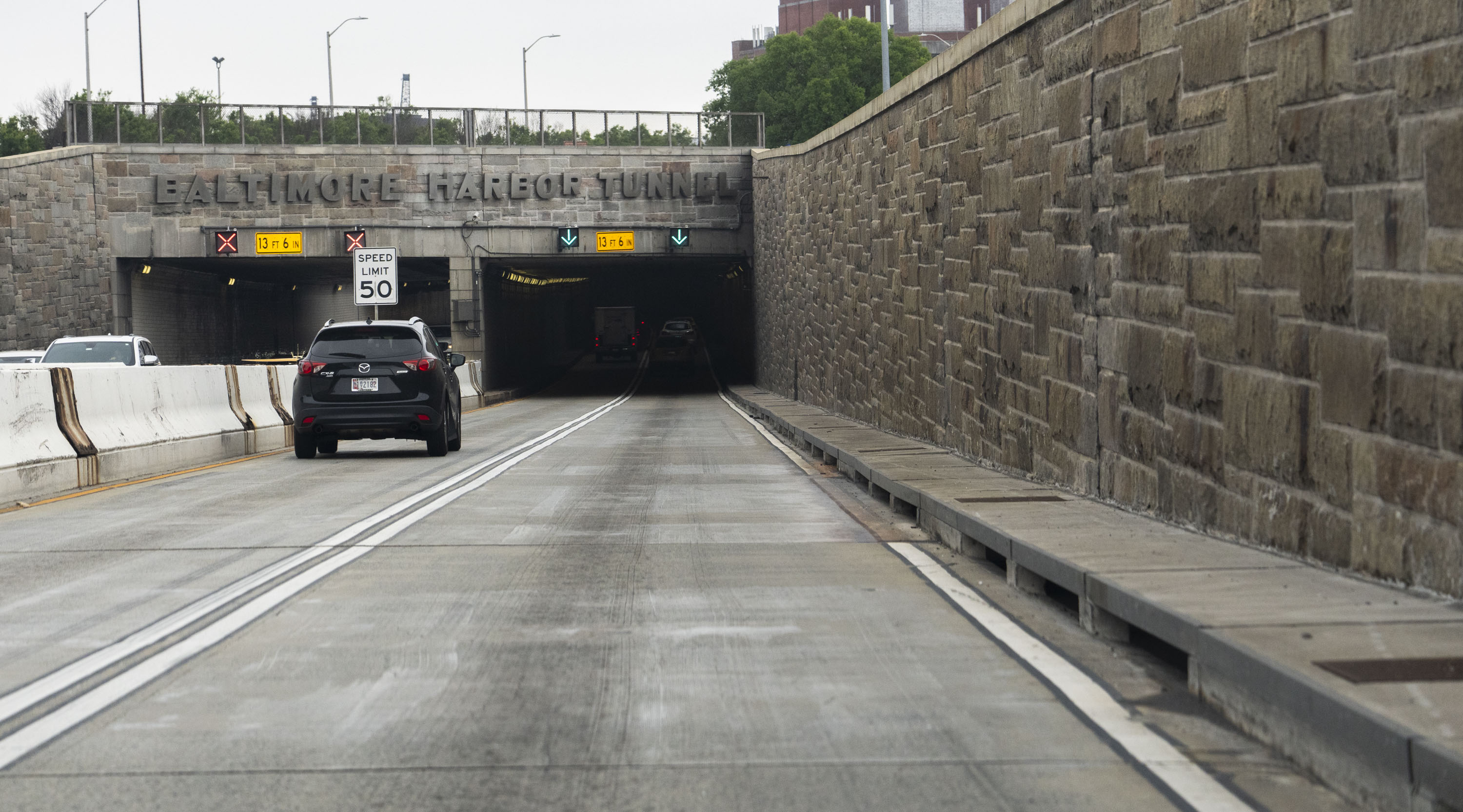 Views of the Baltimore Harbor Tunnel on June 5, 2024.