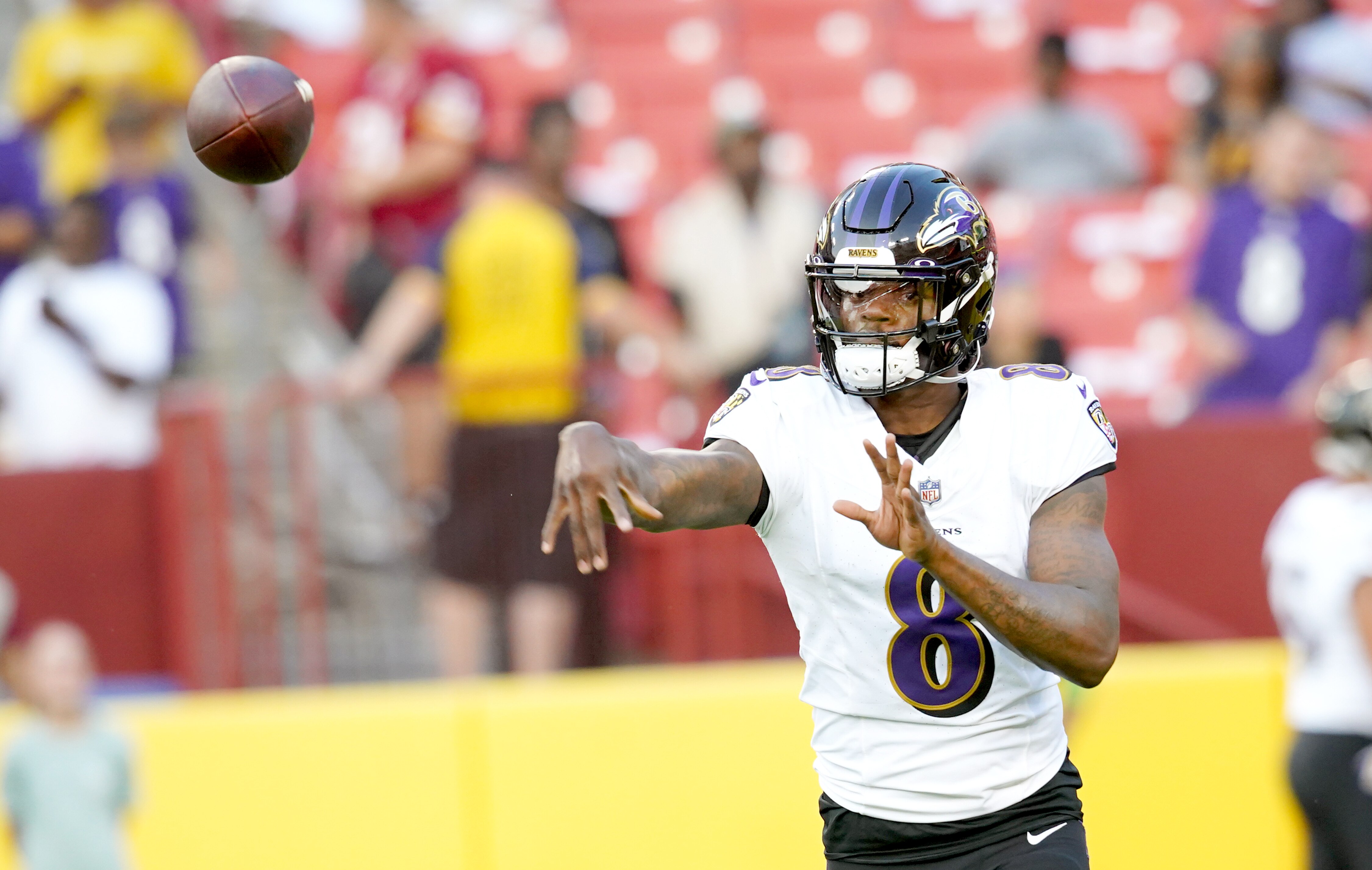 Ravens quarterback Lamar Jackson will see countless fans in the stands for Sunday's home game. There will be one on the visiting team sideline: Texans rookie quarterback C.J. Stroud.