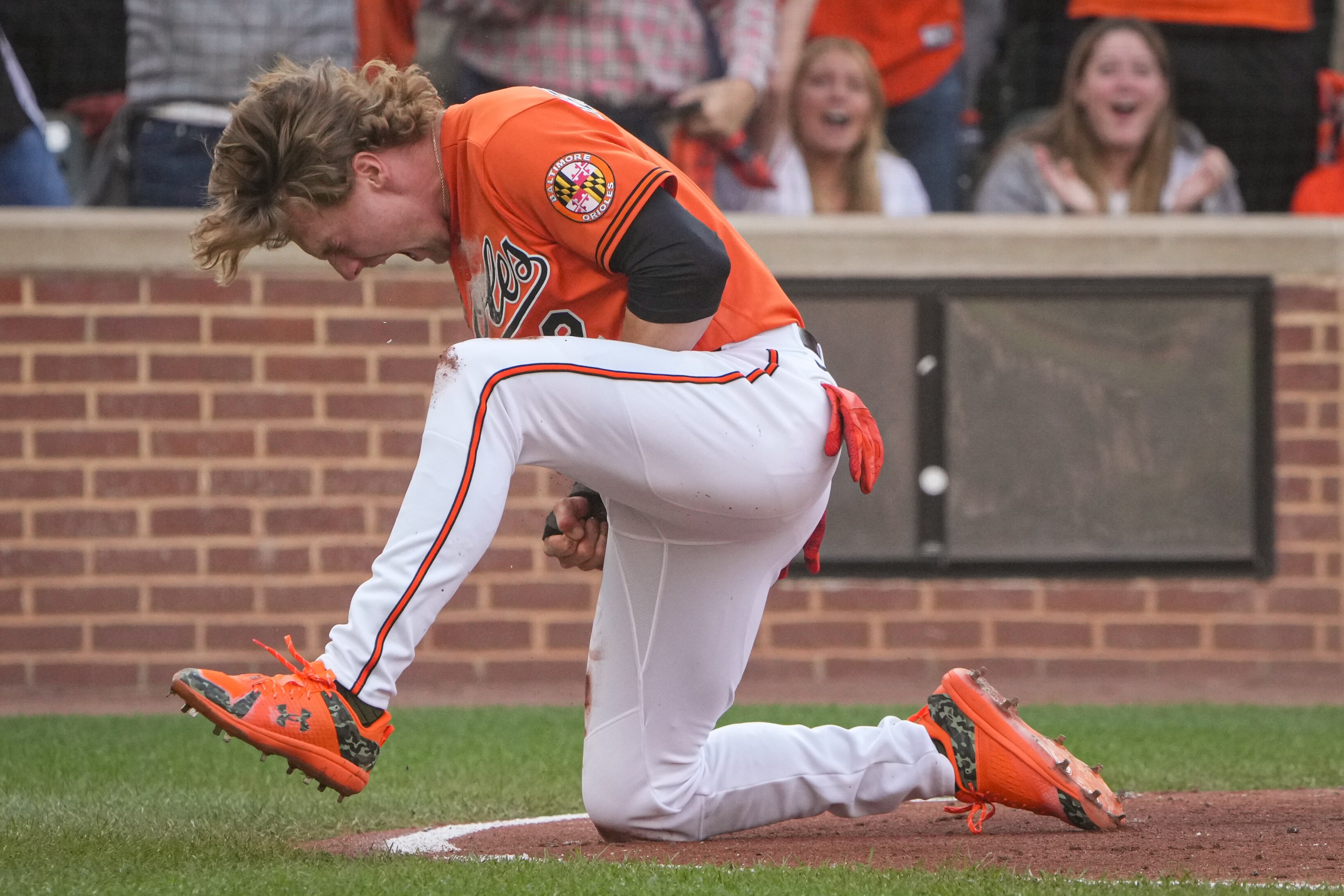Orioles shortstop Gunnar Henderson had six hits in 12 at-bats during the series against the Texas Rangers.