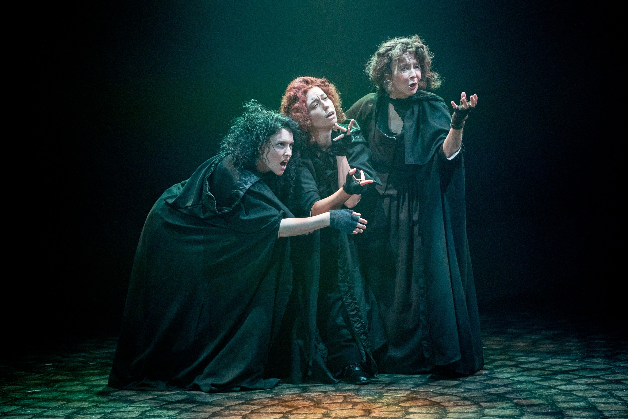 Unidentified cast members of the Classic Theatre of Maryland's production of "Macbeth." The production opens Sept. 26, 2024 in Annapolis and continues through Oct. 13.