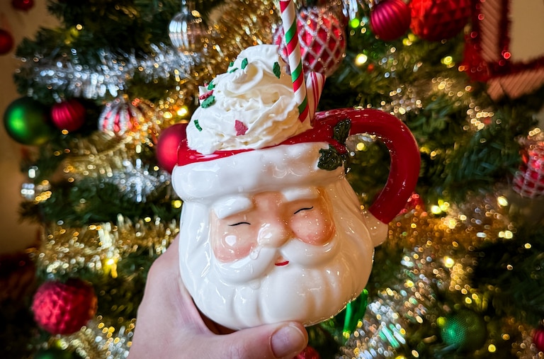 A Peppermint Patty at SoPro Christmas Bar.