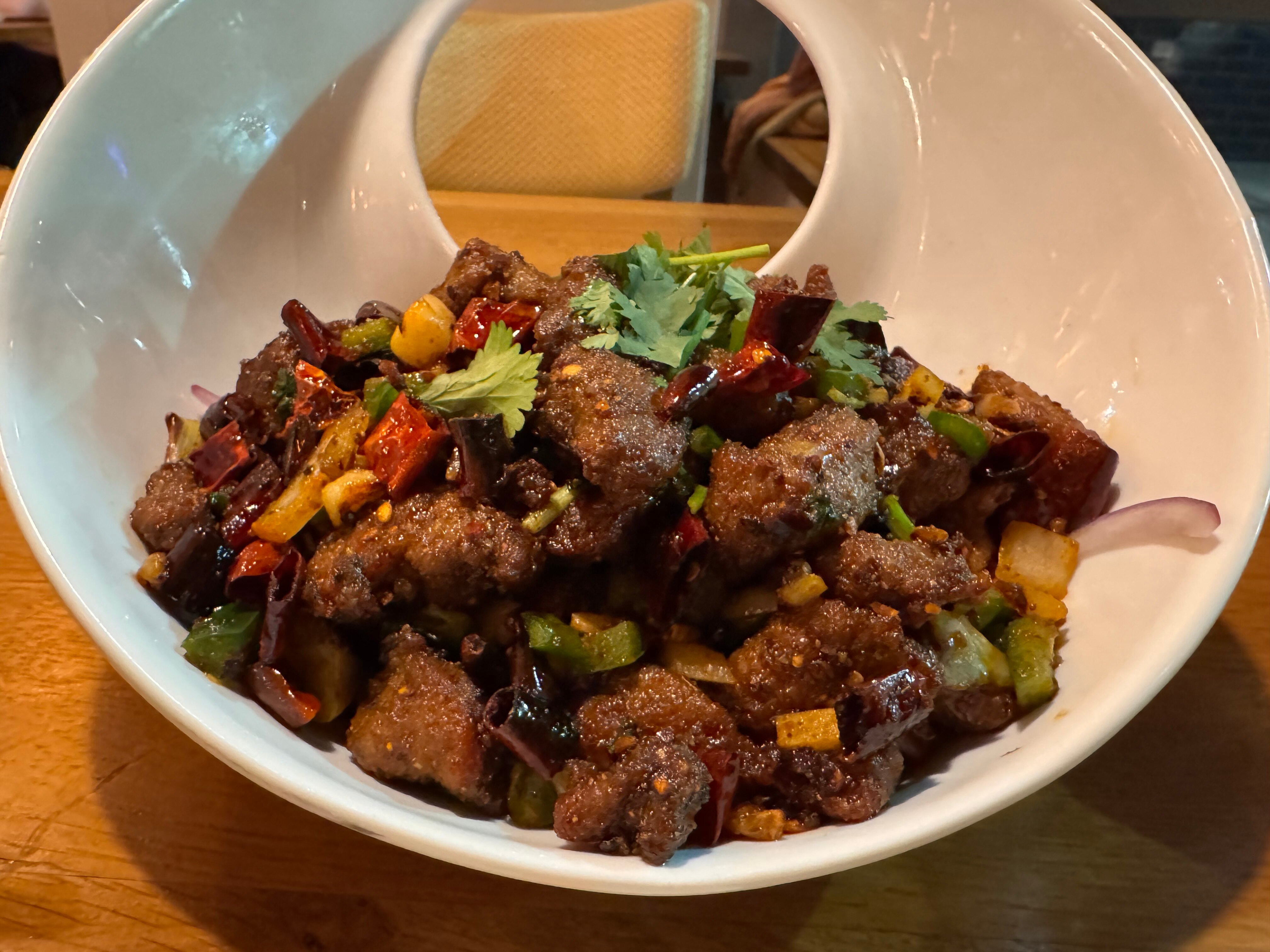 The sweet and savory Tibetan lamb at Lao Sze Chuan in Charles Village is a must-try. Photographed on Friday, January 10, 2025.