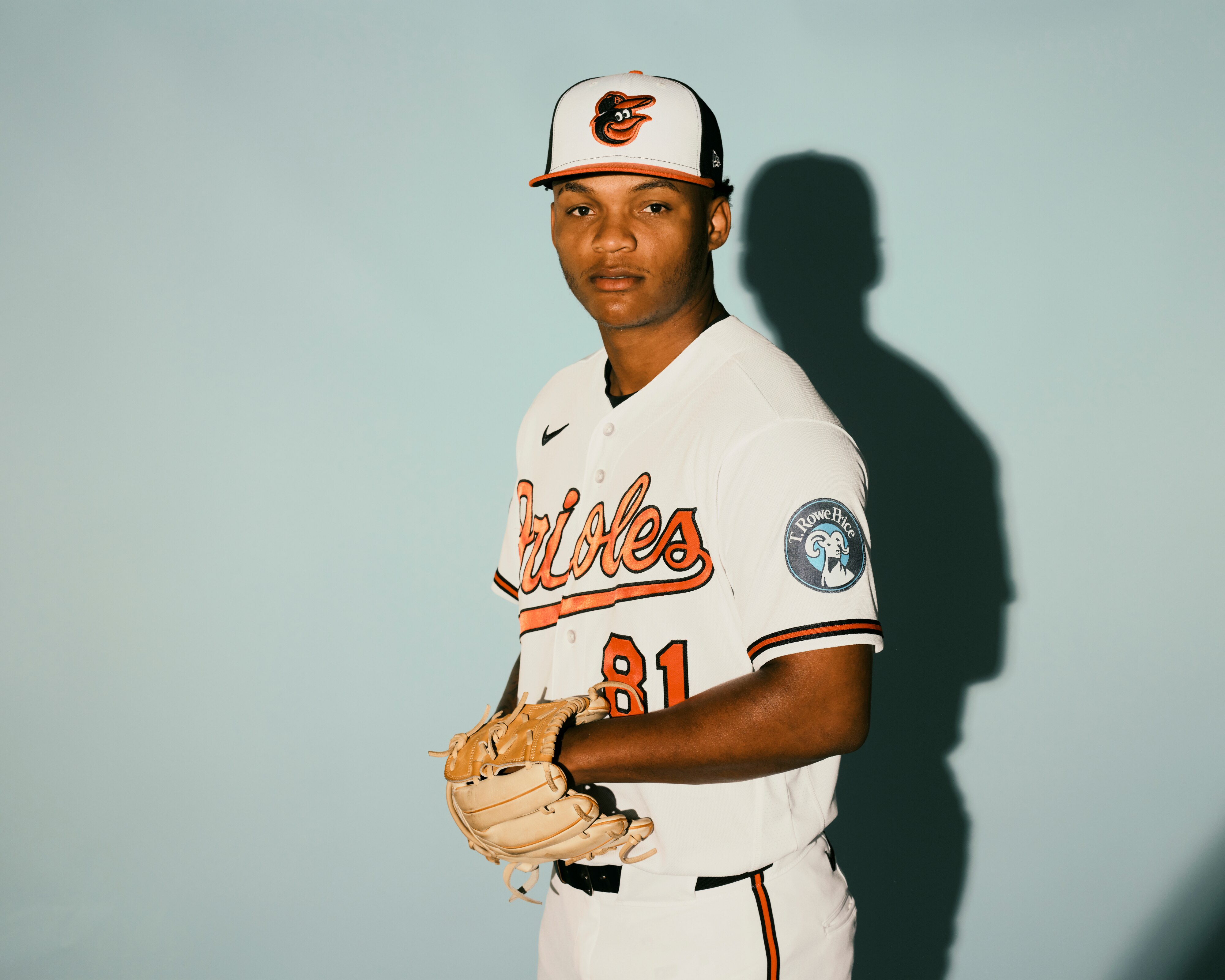 Baltimore Orioles pitcher Luis De León poses for a portrait during the Baltimore Orioles media day on Wednesday, Feb. 18, 2026, at Ed Smith Stadium in Sarasota, Florida.