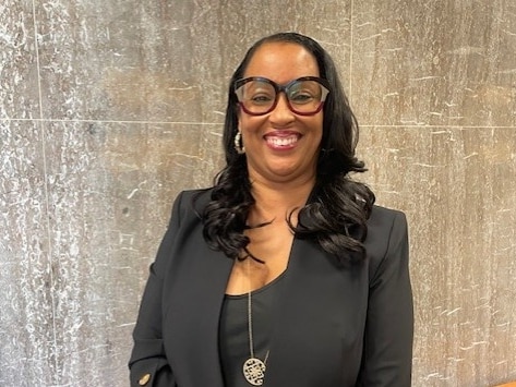 D'Andrea Walker is shown at Baltimore County offices on April 15, 2024.