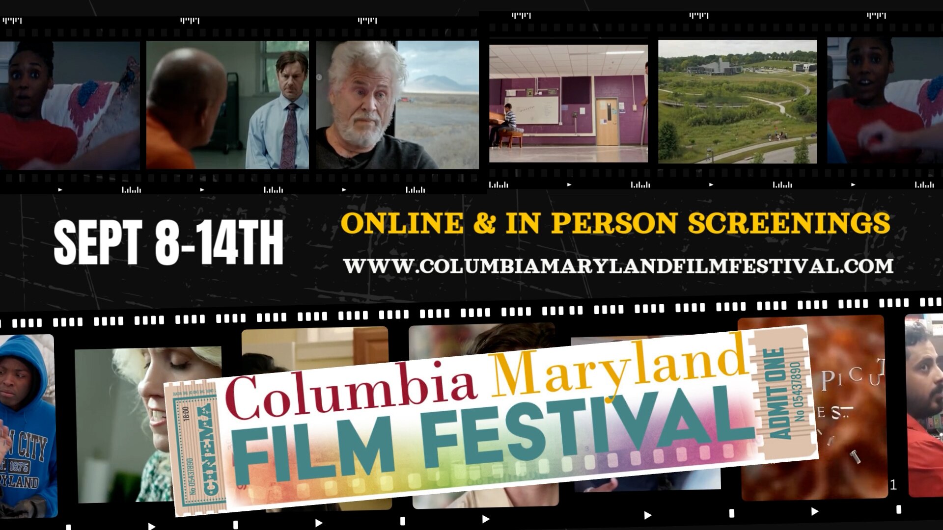 The Columbia Maryland Film Festival returns Monday, Sept. 8 through Sunday, Sept. 14.