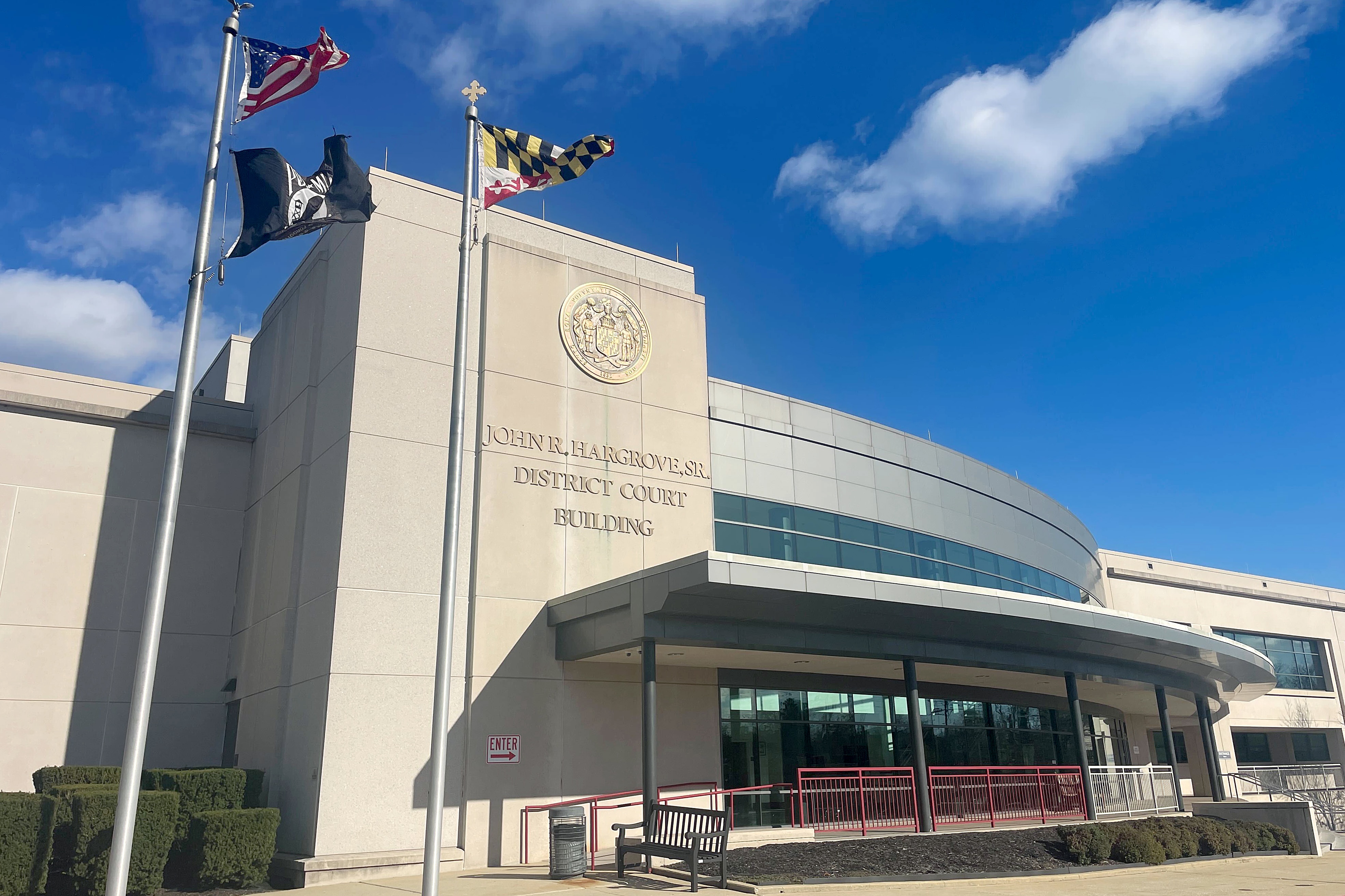 The Hargrove District Court building, located at 700 E. Patapsco Ave. in South Baltimore, is pictured in Thursday, Dec 5, 2024.