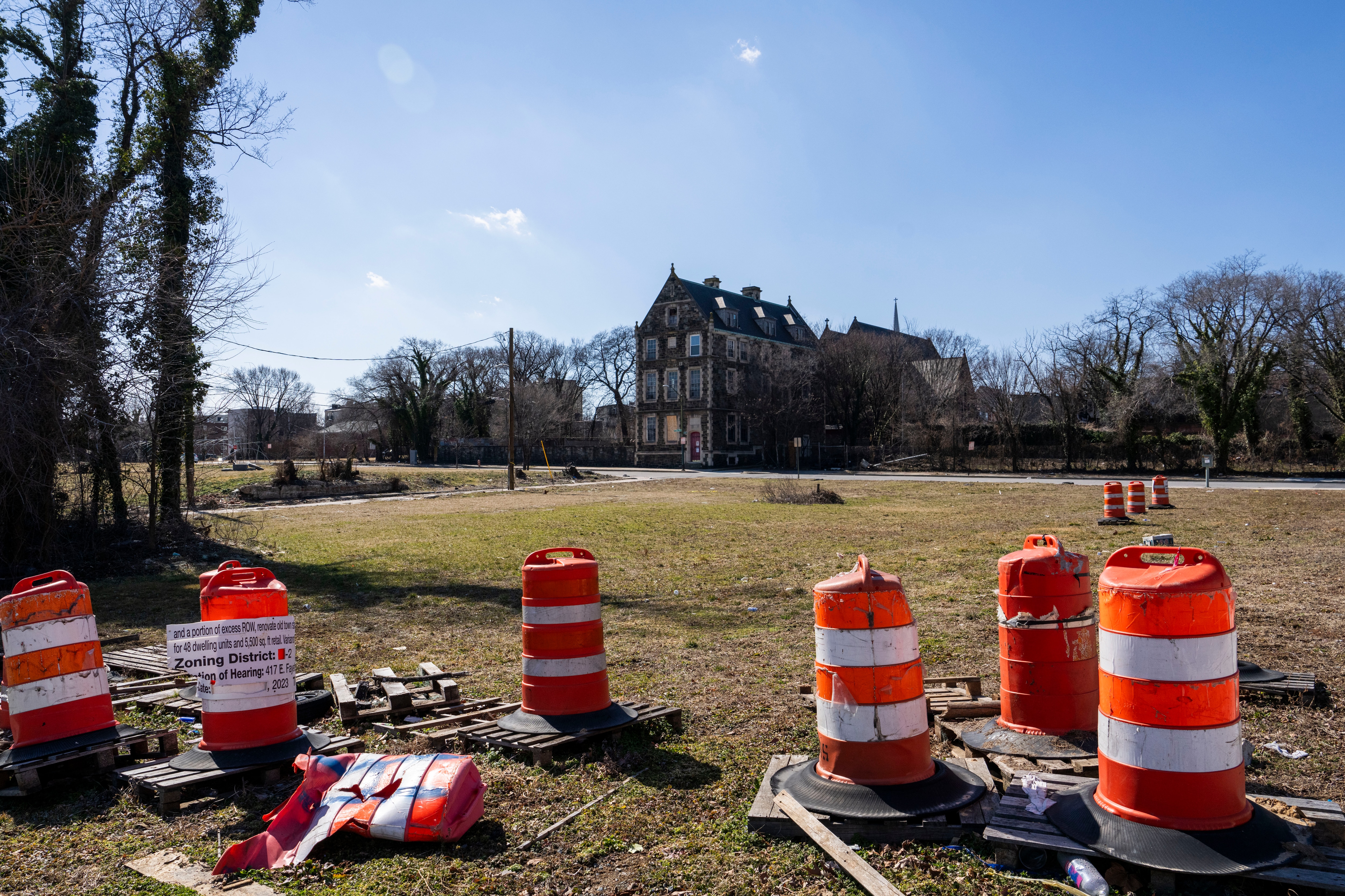 Scenes from around the Poppleton neighborhood of Baltimore on February 26, 2025.