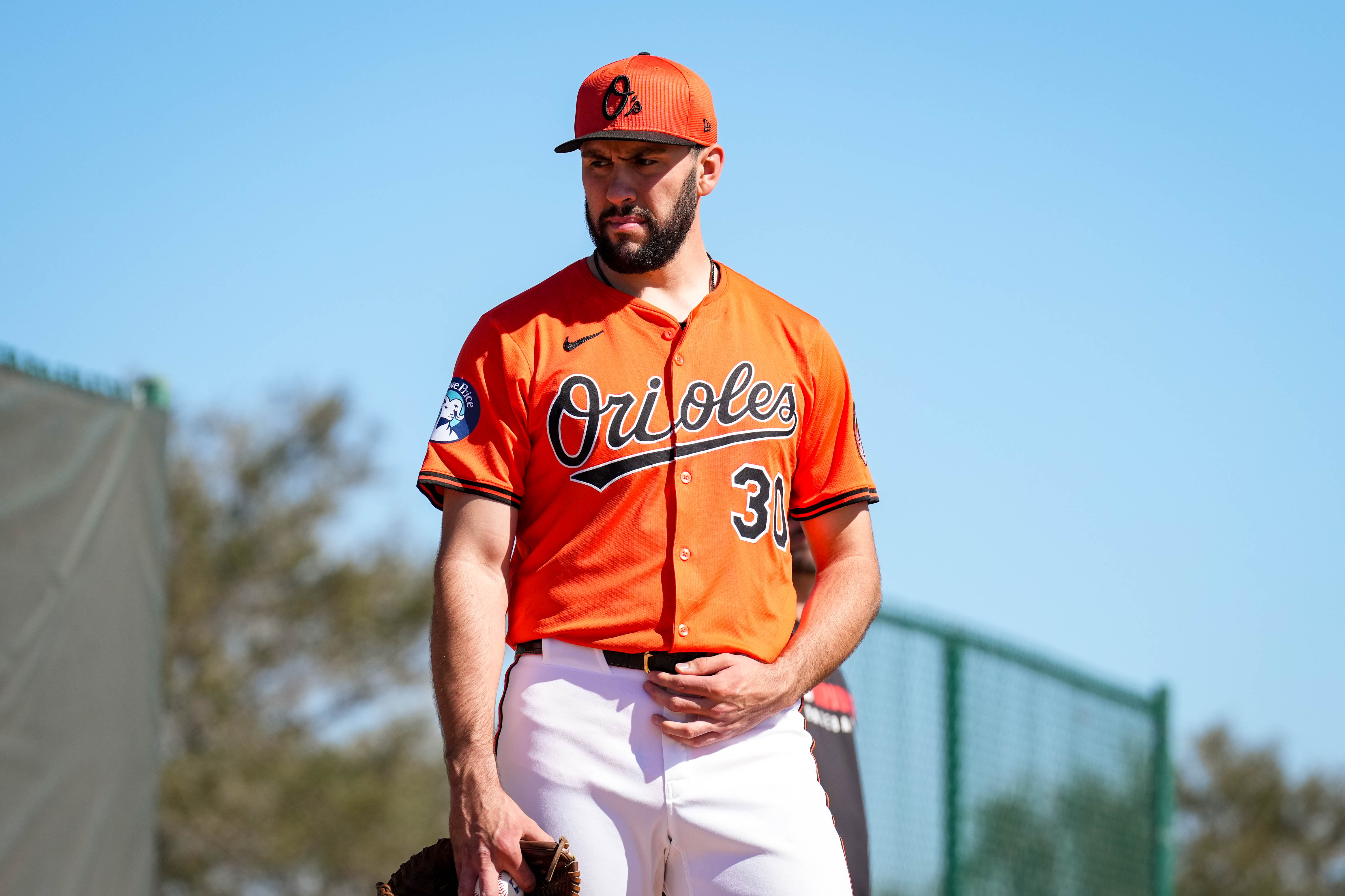 Orioles pitcher Grayson Rodriguez is expected to resume throwing in a couple of weeks, but he is likely to miss most of the first half of the season, if not more.