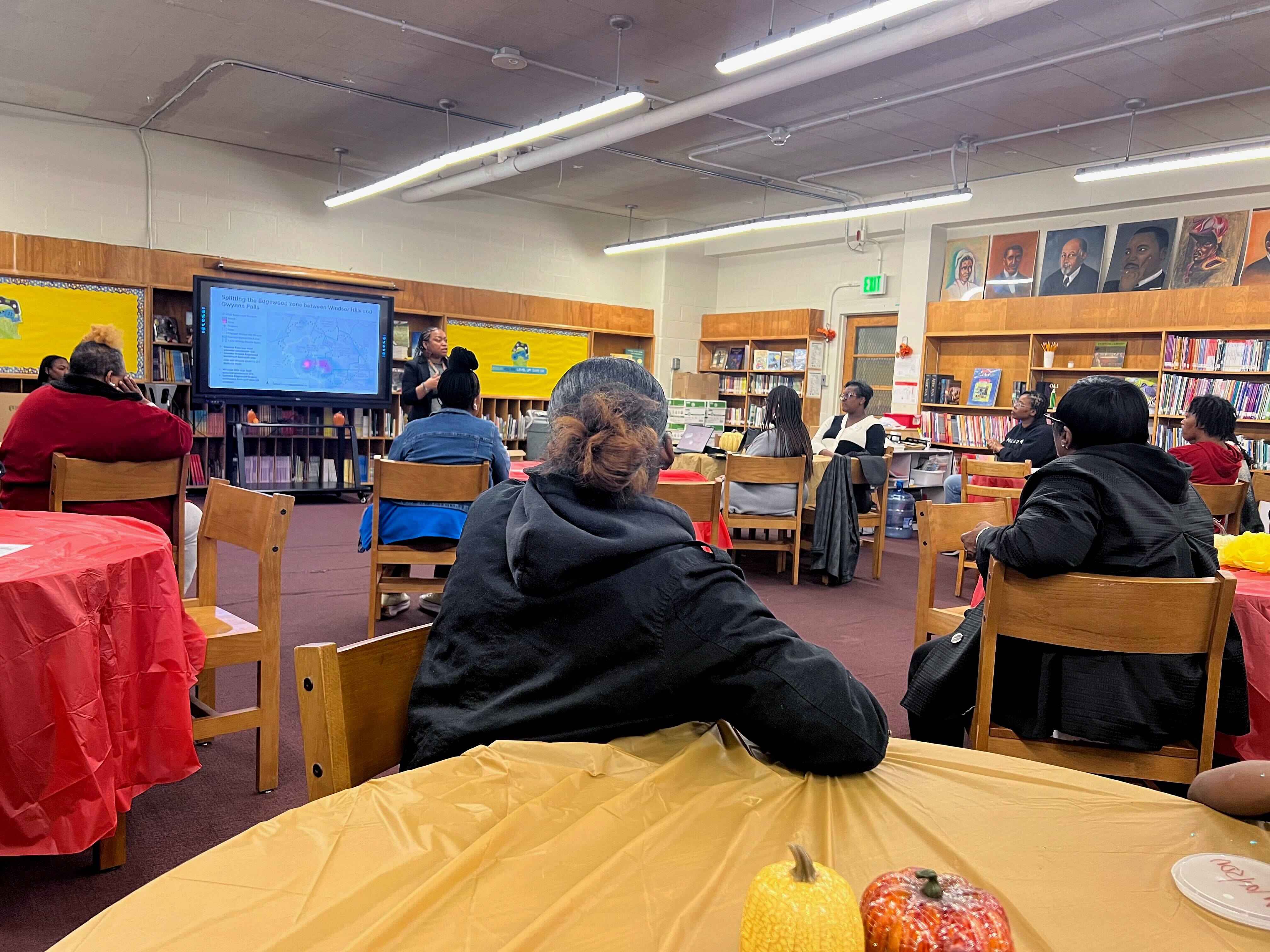 At a community meeting to discuss a potential school closure, Edgewood Elementary parents and grandparents questioned why their small school may be shuttered despite their students performing well.