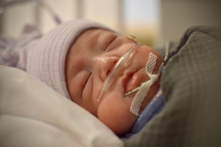 Nina Zivkovic made sure to get her vaccinations, including one for the flu, ahead of delivering baby Vida at 24 weeks to make sure she had protection.