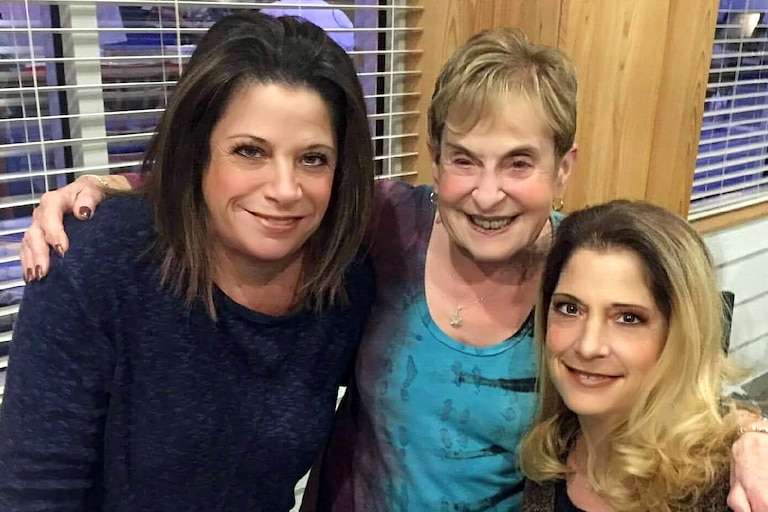 Paula Hollinger with her daughters Ilene and Marcy.