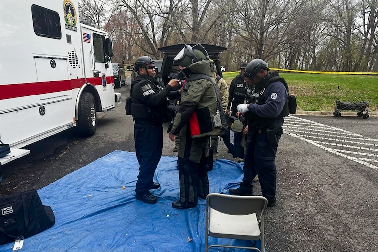 Yesterday, technicians with the PGFD Bomb Squad responded to Ft. Washington Park after several explosive devices were located. US Park Police evacuated then closed the park. 5 devices were rendered safe before operations were suspended after sunset. This morning, additional explosive devices were located. The Bomb Squad is on scene working to render the devices safe. A joint investigation with members of the PGFD Fire Marshal’s Office along with the Office of the Maryland State Fire Marshal, the ATF, the FBI, the and the US Park Police is underway and ongoing.