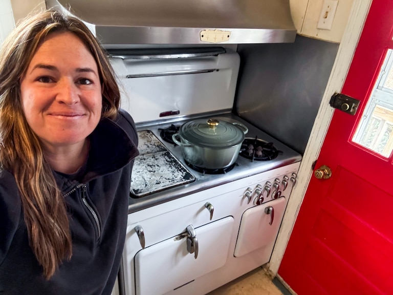 Cara Kelly remains unconvinced about the 400-pound Chambers stove that she inherited with her new house in Towson.
