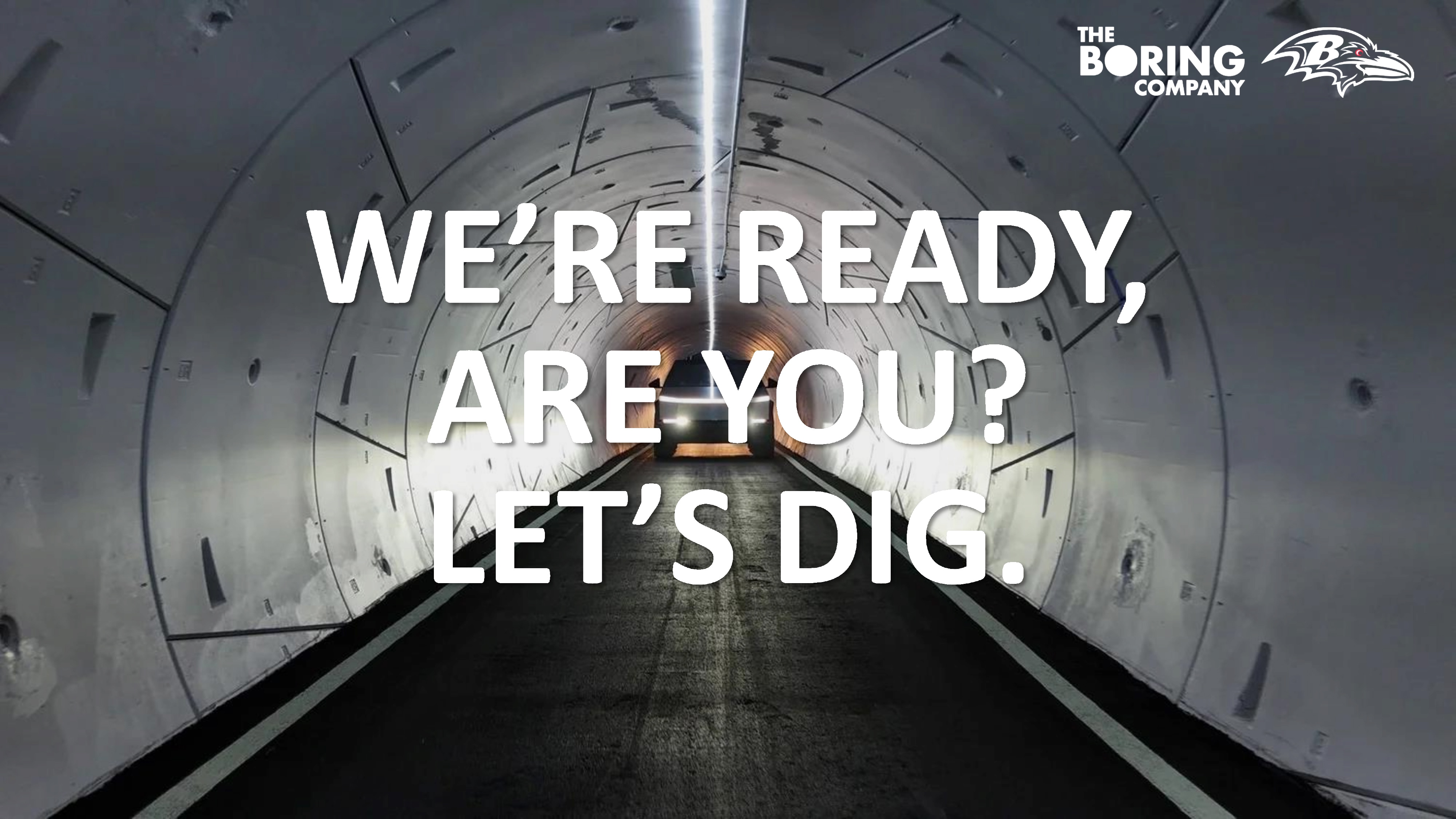 “WE’RE READY, ARE YOU? LET’S DIG,” reads a slide from the Ravens’ submission to the Tunnel Vision Challenge.