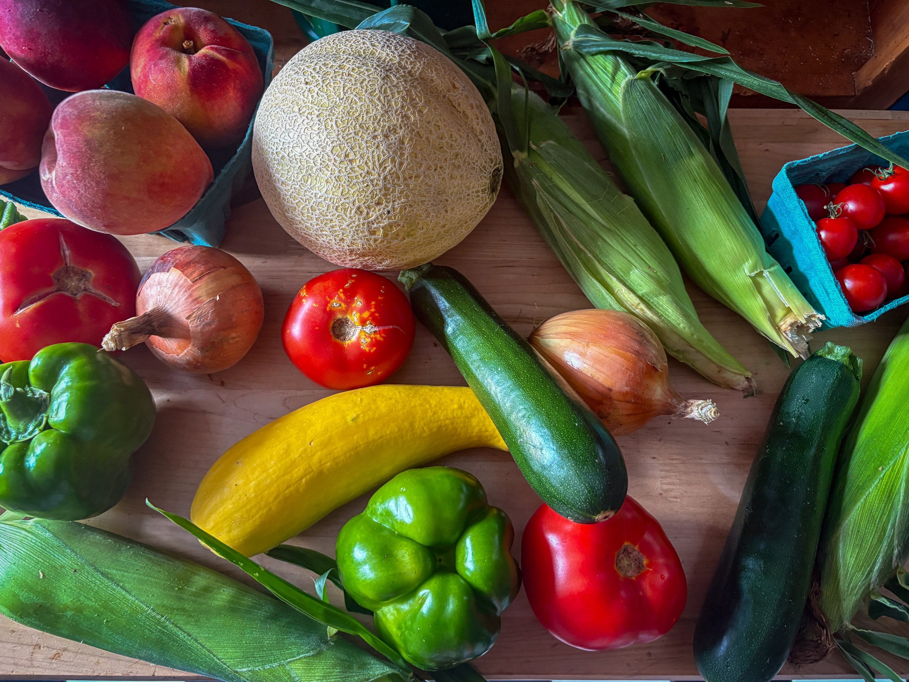 Fresh produce from Baltimore County’s Full Circle Farm, a local community-supported agriculture organization, or CSA. 