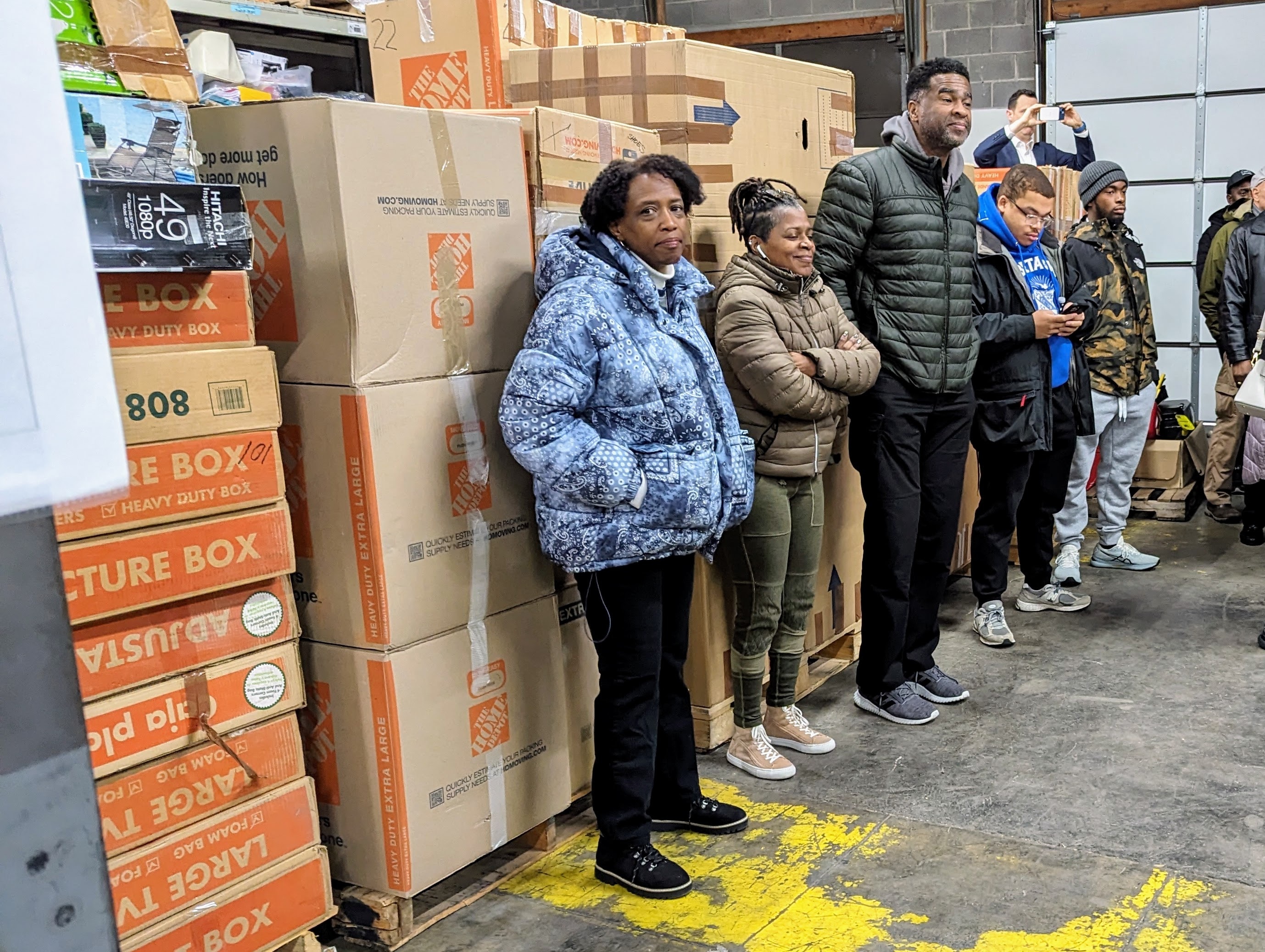 Circuit Court Judge Ginina A. Jackson-Stevenson, left, prepares to canvas with supporters of Del. Mike Rogers on Jan. 6, 2024. She lost her seat on the bench in November. It's the first time since 2004 that an appointed Black judge lost to a white challenger.