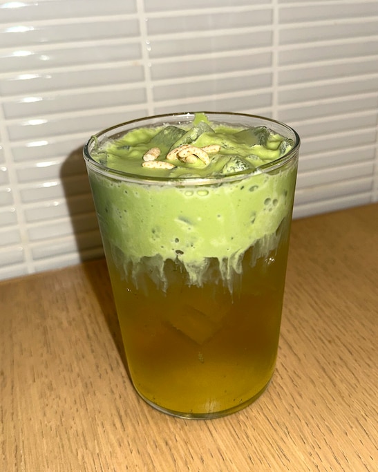 MARCH 4, 2026 - The mango sticky rice soda is a standout on the new menu. Owners Spencer Trach and Lulu Parajuli said the Neighbors team spent “countless hours” brainstorming and testing recipes for the spring menu.
