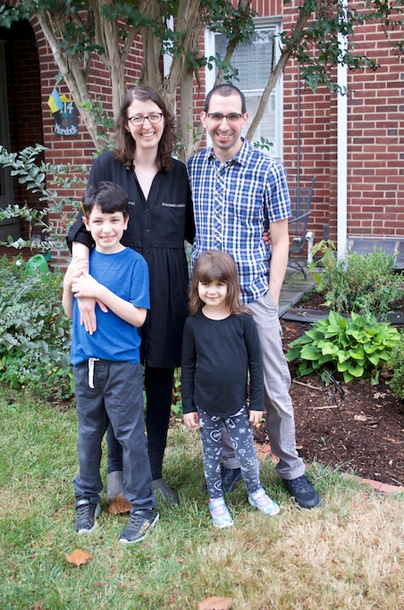 Orion Filippazzo with his dad Joseph, mom Anne and sister Olive.