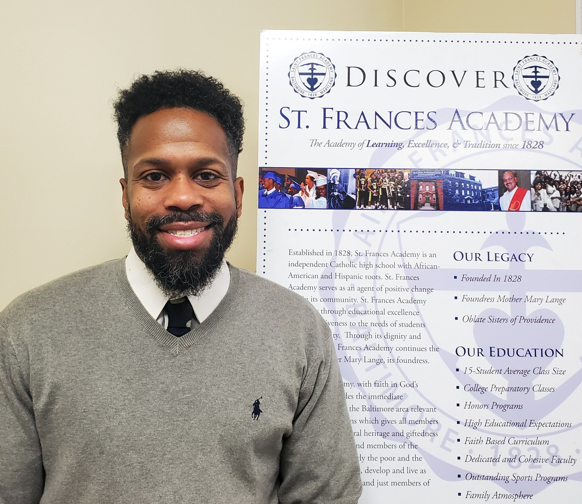 Doug McClain will direct the new wrestling at St. Frances. He previously had a successful decade-long run at Dunbar.