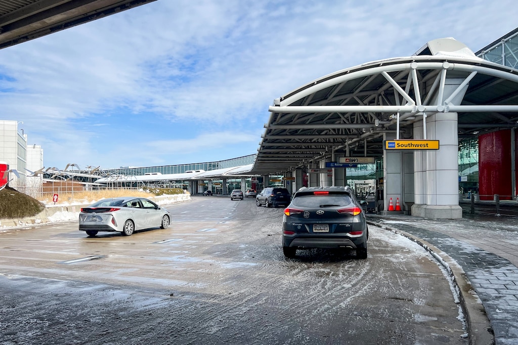 Baltimore-Washington International Thurgood Marshall Airport is quiet on Monday.