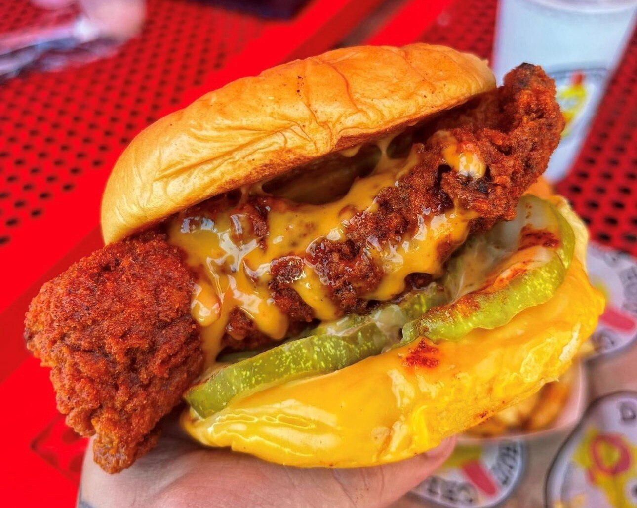 A slider from Dave's Hot Chicken. The company opens Friday in Owings Mills, with two additional branches coming to the Greater Baltimore region soon.