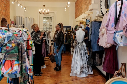 dress designers in baltimore The Baltimore designer behind Dawn Moore's inauguration dress just wants women to feel good Baltimore Sun