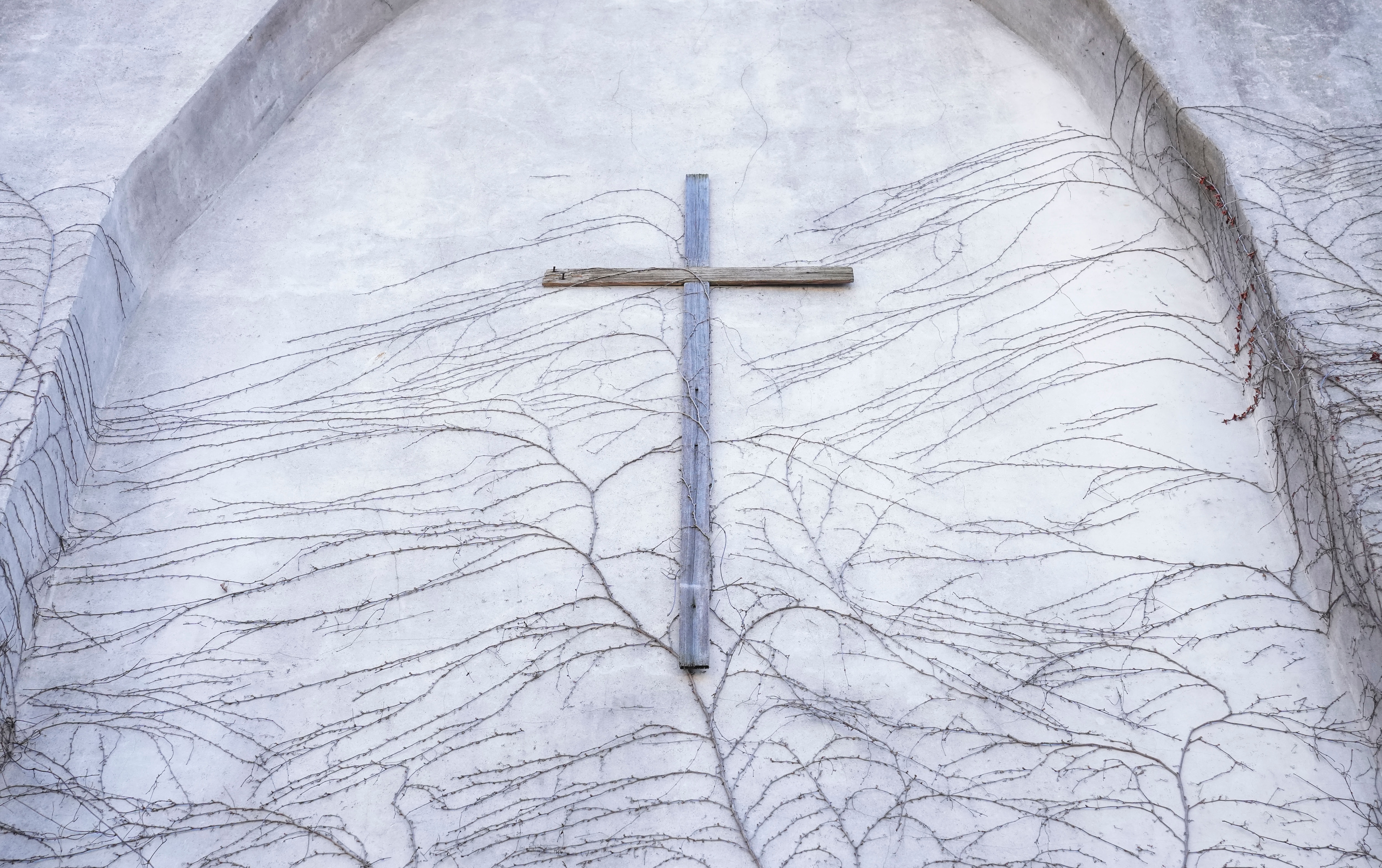 A cross at a Catholic Church in Baltimore.
