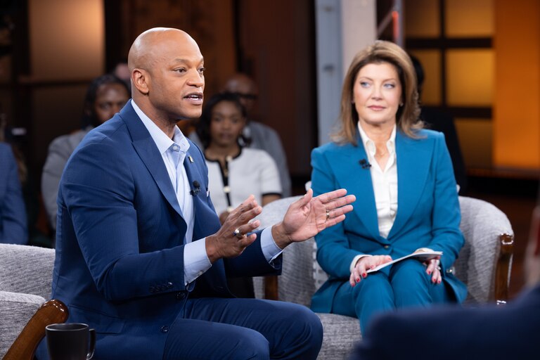 Norah O’Donnell interviews Maryland Governor Wes Moore in Cambridge, Maryland for CBS NEWS THINGS THAT MATTER TOWN HALL, airing on Sunday, Feb. 15 on CBS at 8:00 PM ET after 60 MINUTES. Photo: Allison Shelley/CBS News ©2026 CBS Broadcasting, Inc. All Rights Reserved.