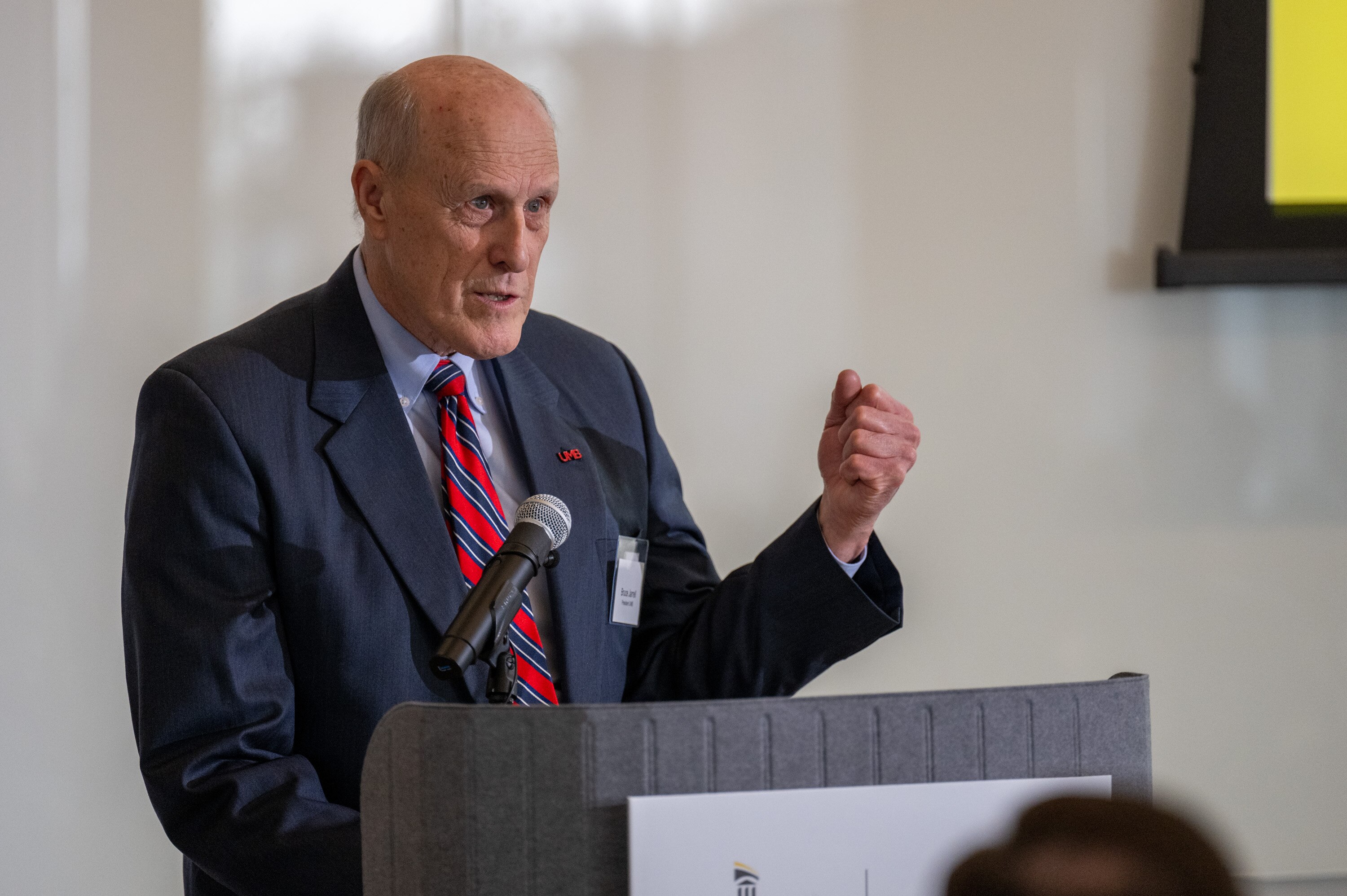 University President Bruce Jarrell told the University System of Maryland Board of Regents Monday evening that the school will lay off 30 full-time staff and eliminate an additional 30 vacant positions. 