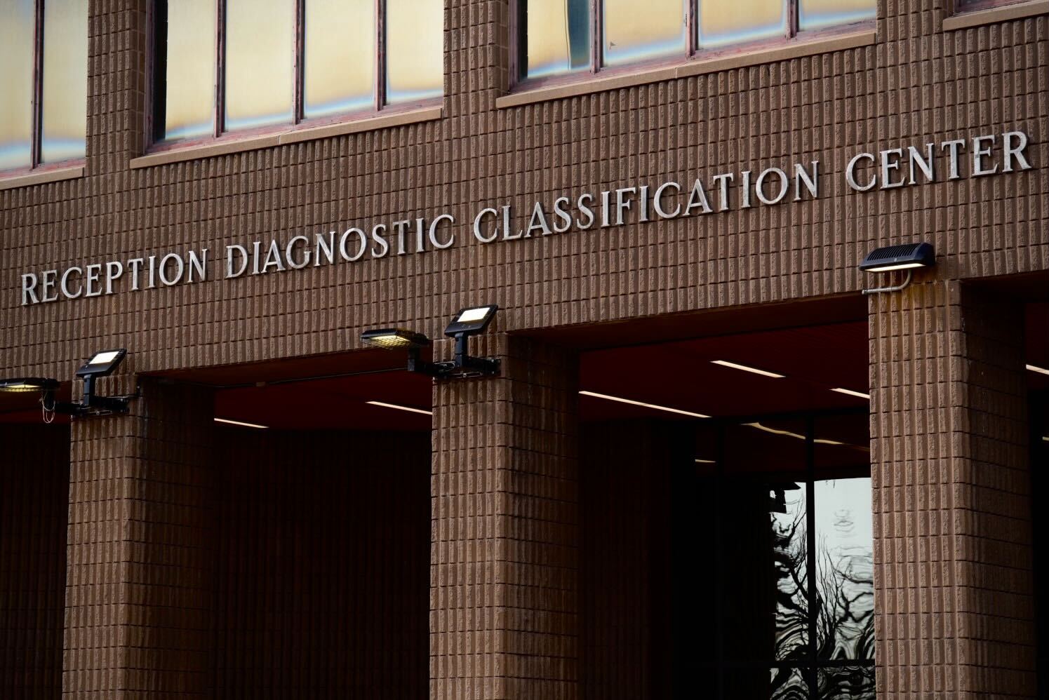 Exterior of the Maryland Reception Diagnostic and Classification Center at 550 E Madison St.