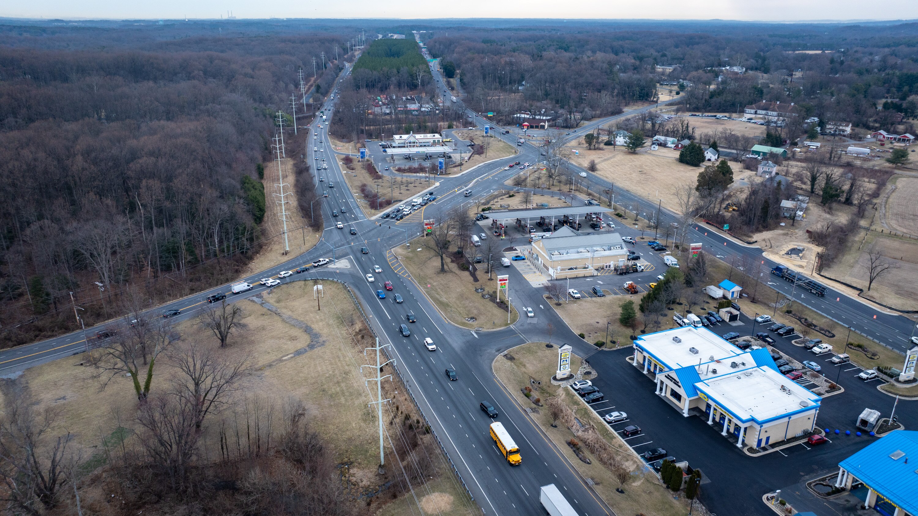 Traffic travels on Crain Highway in Gambrills at Annapolis Road.