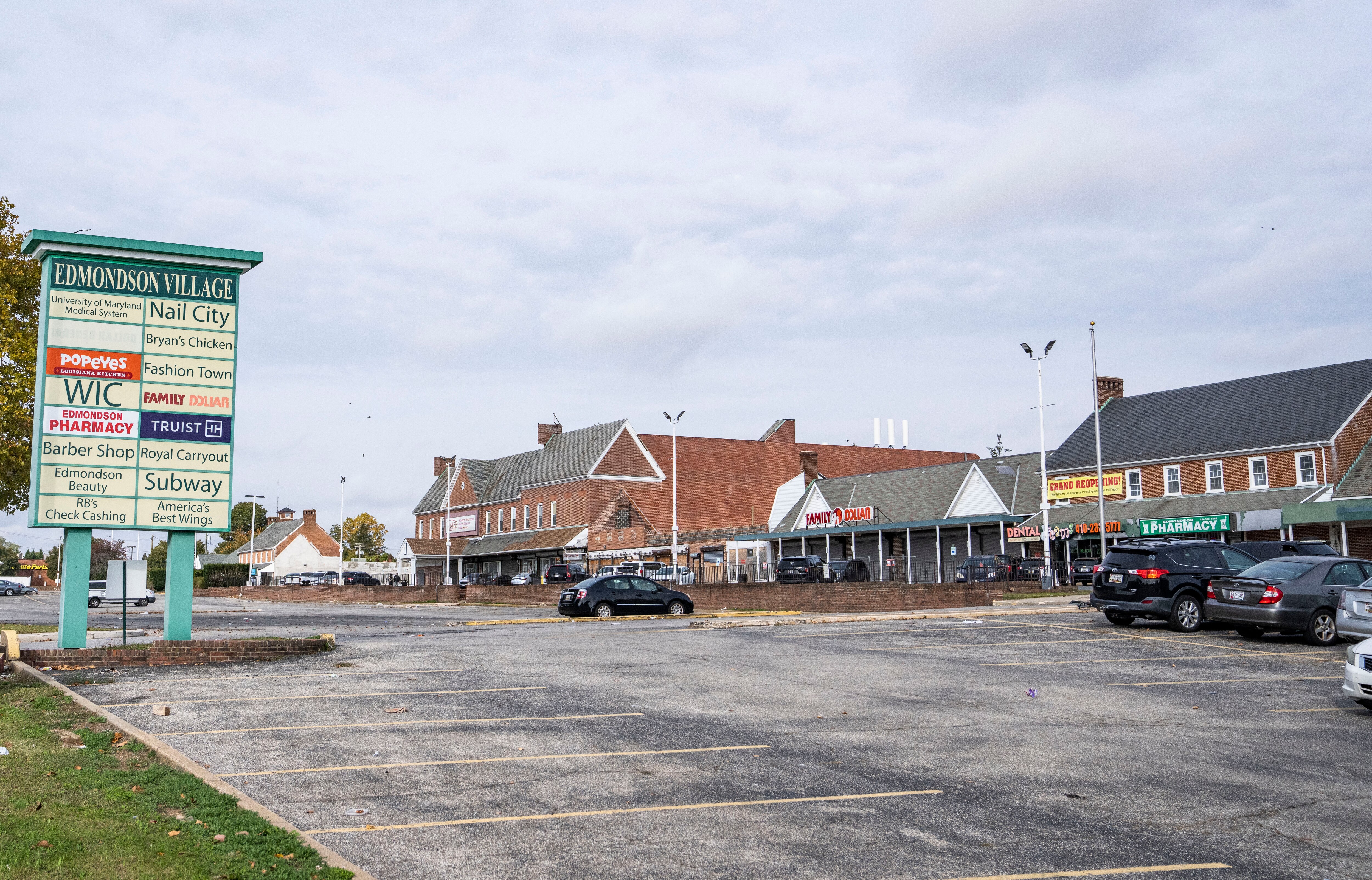 Edmondson Village Shopping Center in Baltimore, Monday, October 17, 2022.