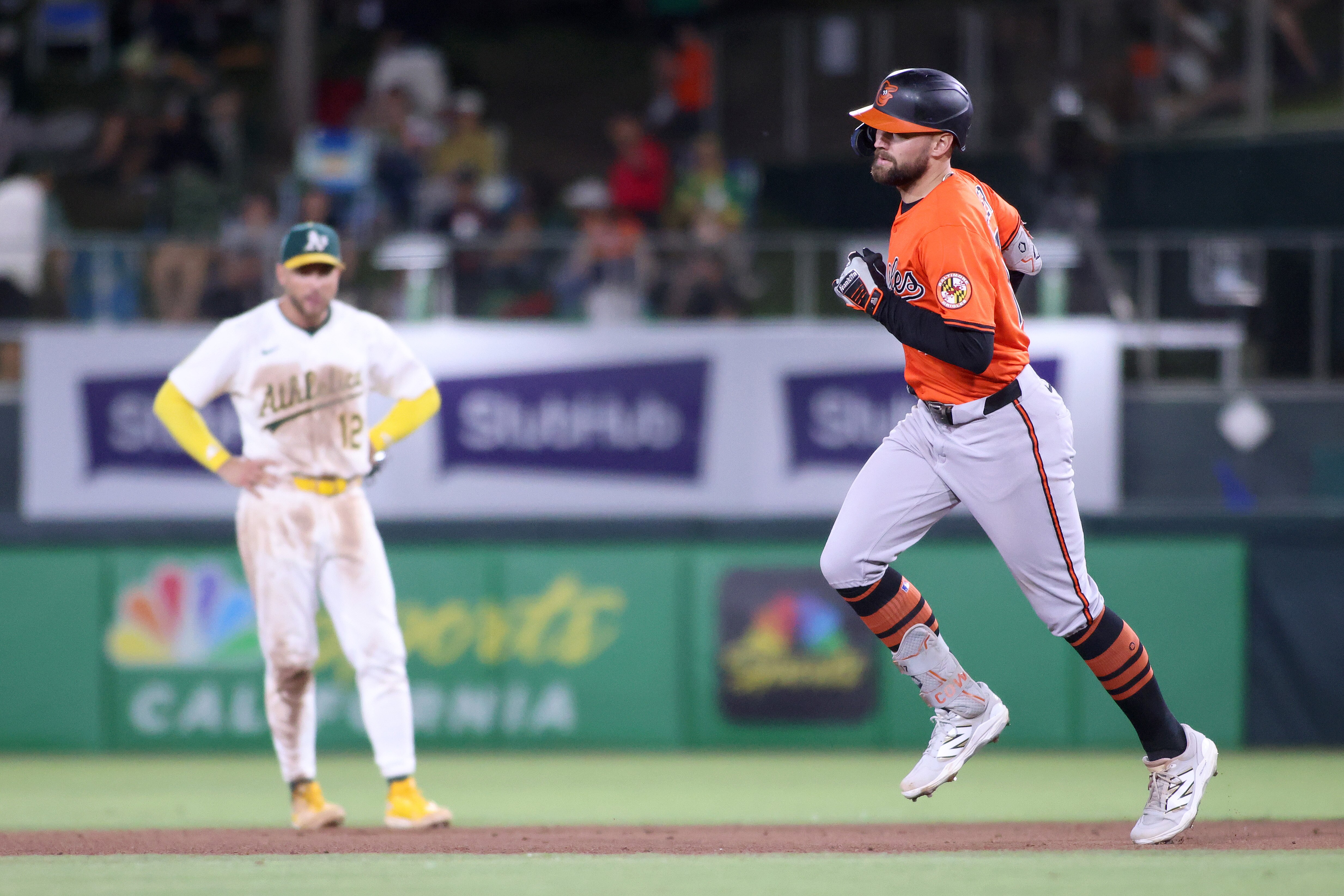 Colton Cowser’s second home run since returning from the injured list put the Orioles ahead to stay Saturday night in a 7-4 win over the Athletics.