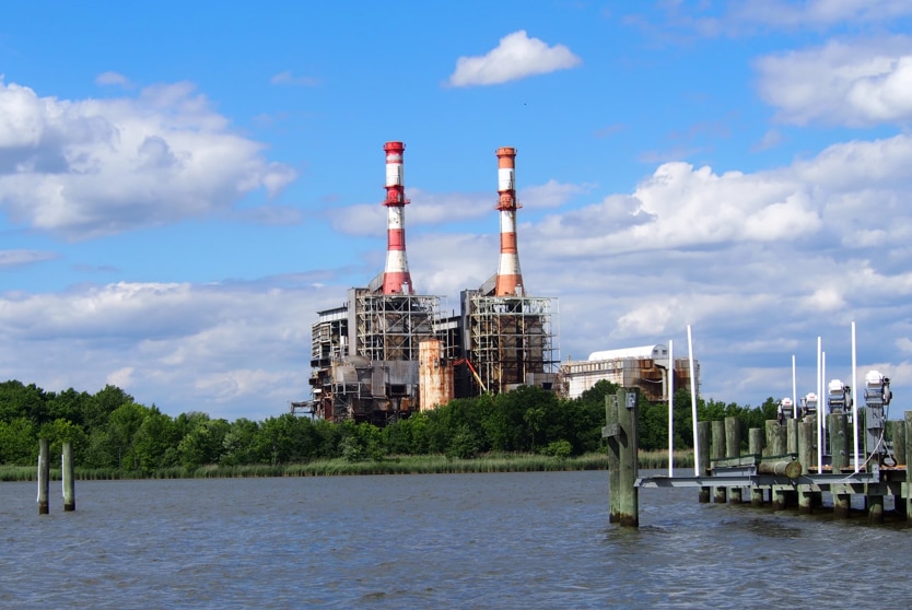 The C.P. Crane Power Plant in eastern Baltimore County before it was demolished.