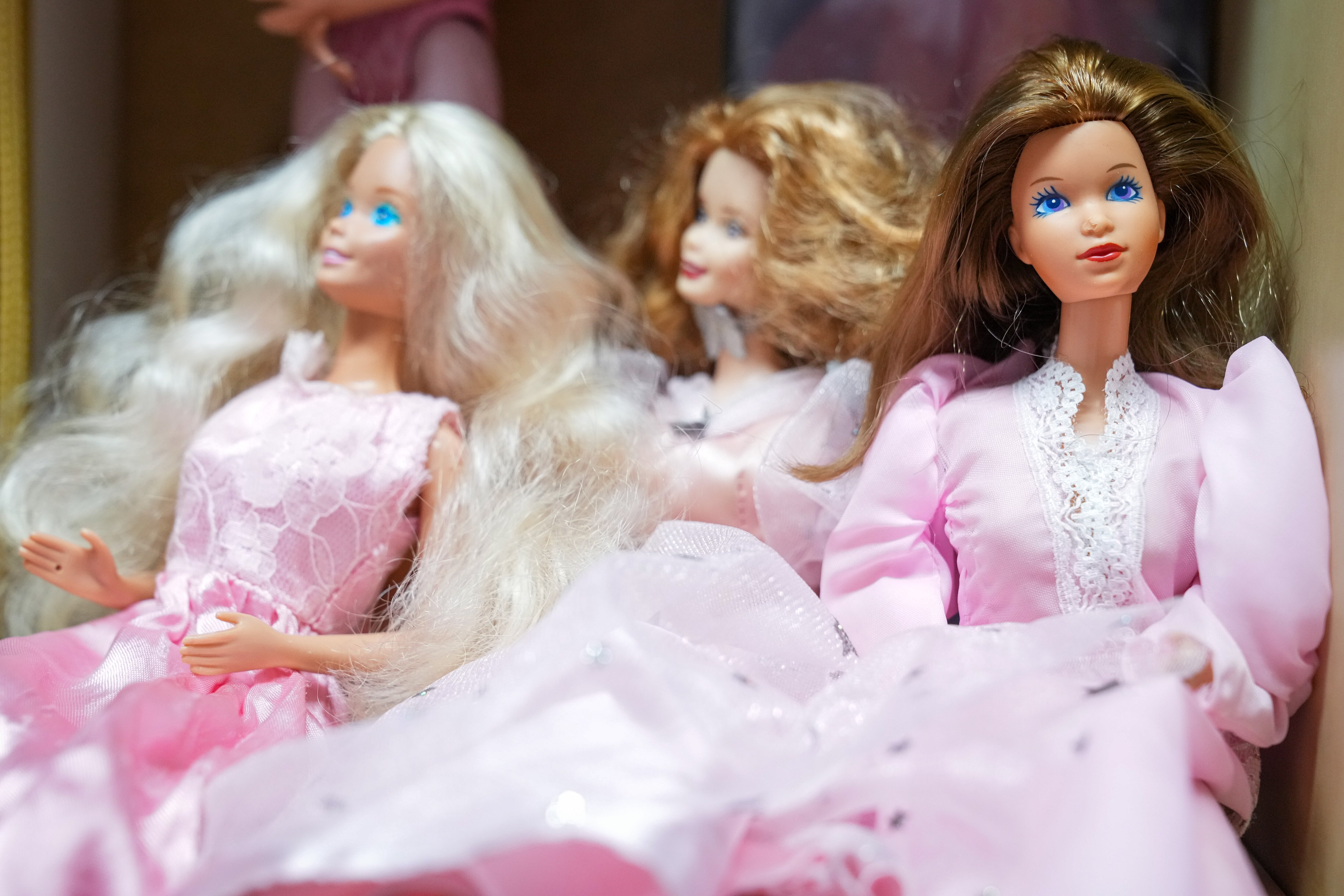 May Brittingham has a large collection of Barbie dolls that she buys and sells at Slim’s Pickings, her Glen Burnie thrift shop.