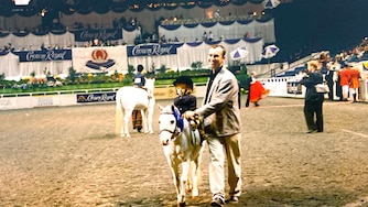 Samantha Schaefer, seen here at 2 years old, lives in Westminster and has been attending the Washington International Horse Show her entire life.