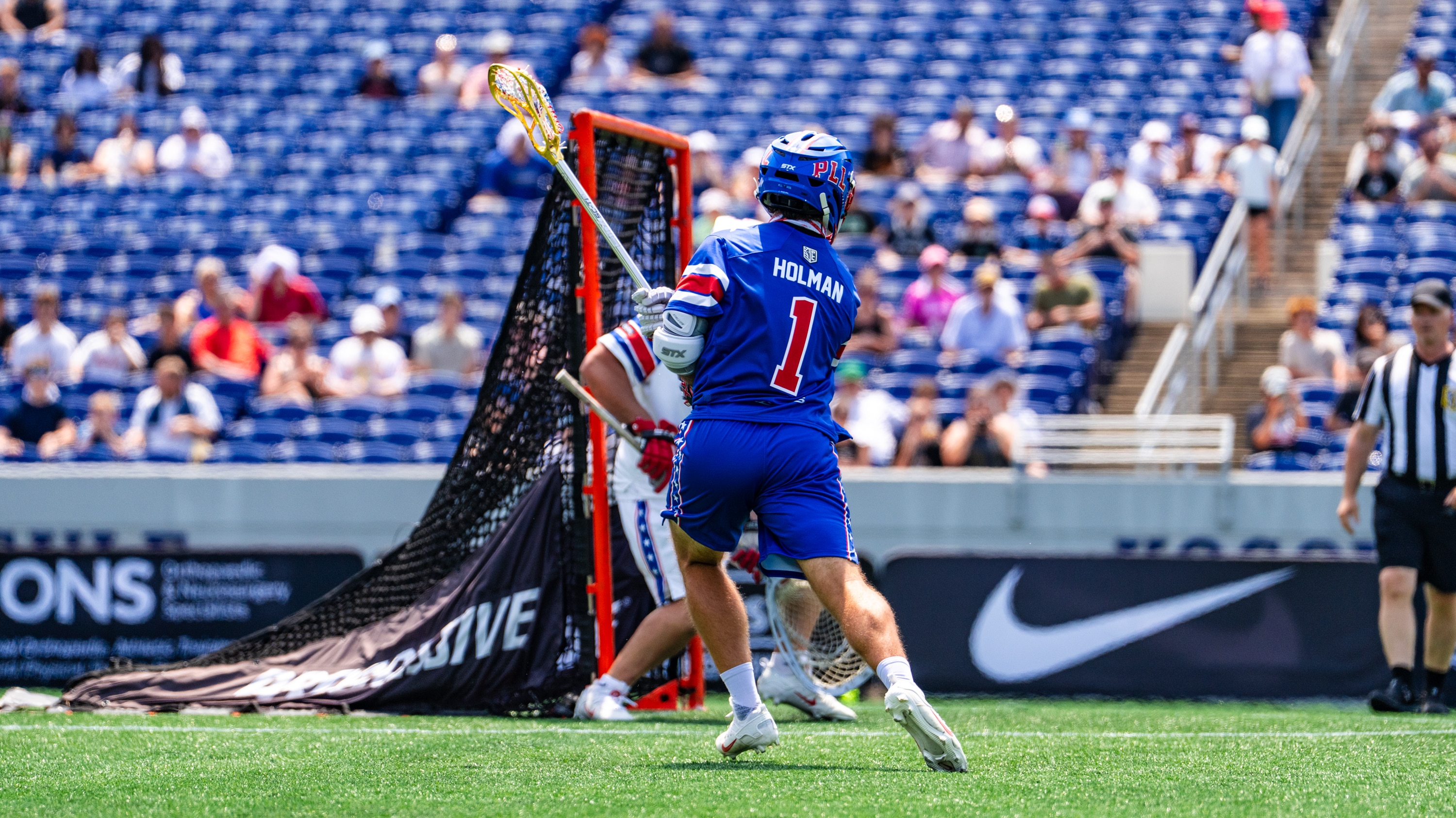 Attackman Marcus Holman of the Boston Cannons in action during the Premier Lacrosse League All-Star Game in Annapolis on July 5.