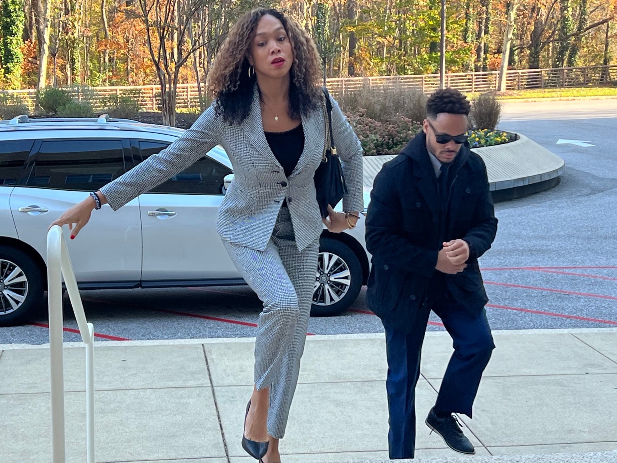 Former Baltimore State’s Attorney Marilyn Mosby just arrived at the federal courthouse in Greenbelt for her federal perjury trial, which starts this morning with opening statements.