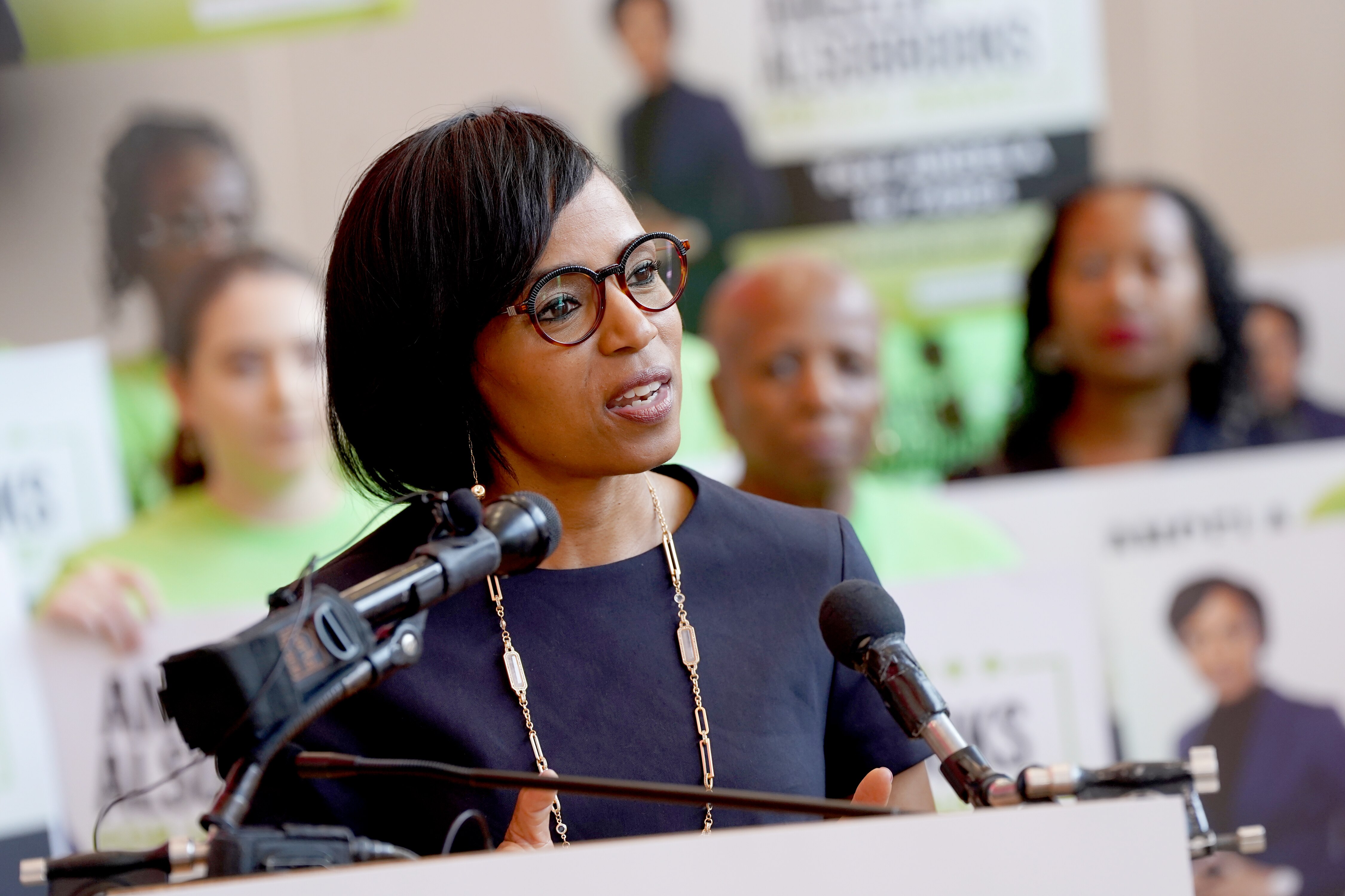 U.S. Senate candidate Angela Alsobrooks is the current Prince George’s County Executive. She’s hoping to make history as the first Black woman to hold the position in the history of the state.