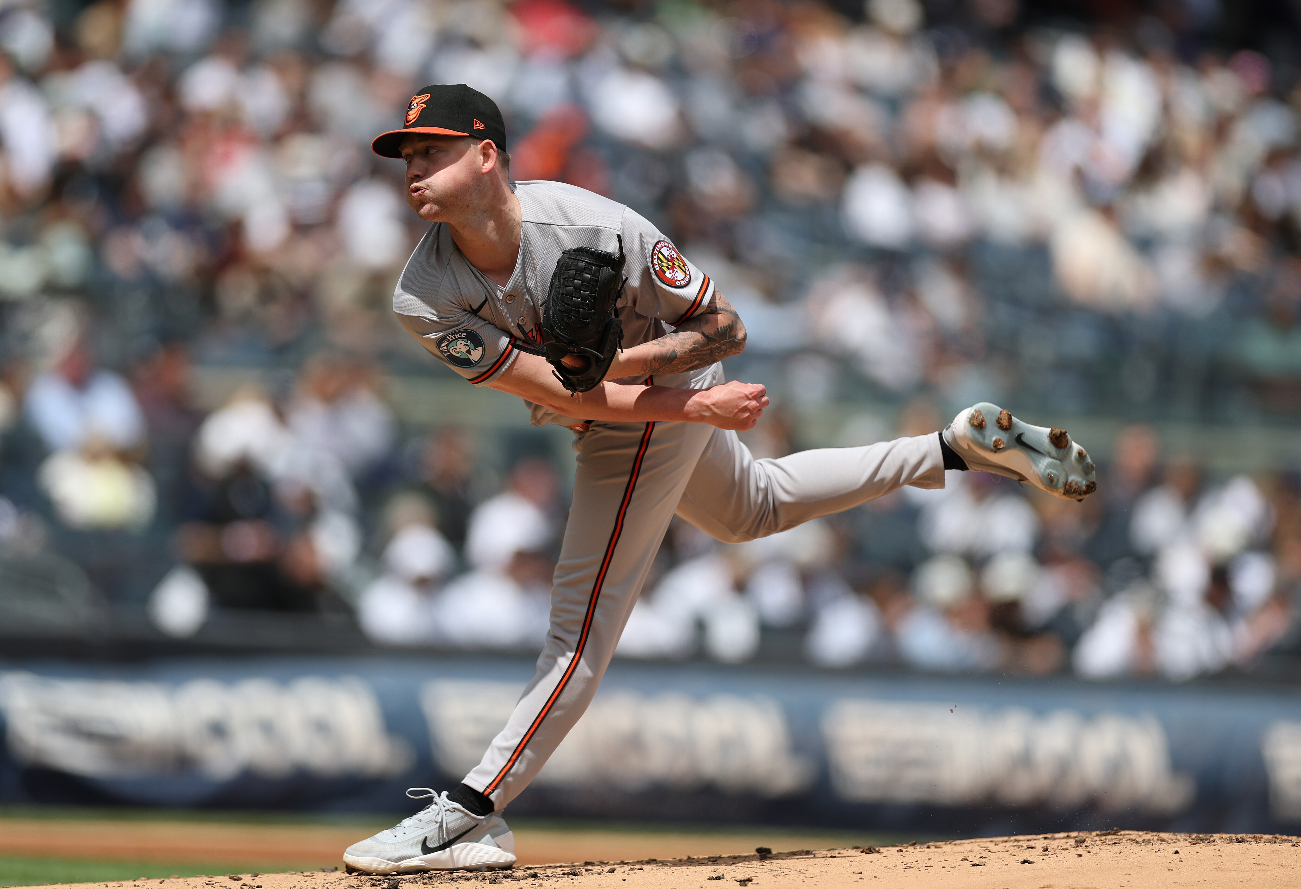 Kyle Bradish allowed five runs, six hits and four walks in four innings Saturday as the Orioles lost 9-4 to the Yankees.