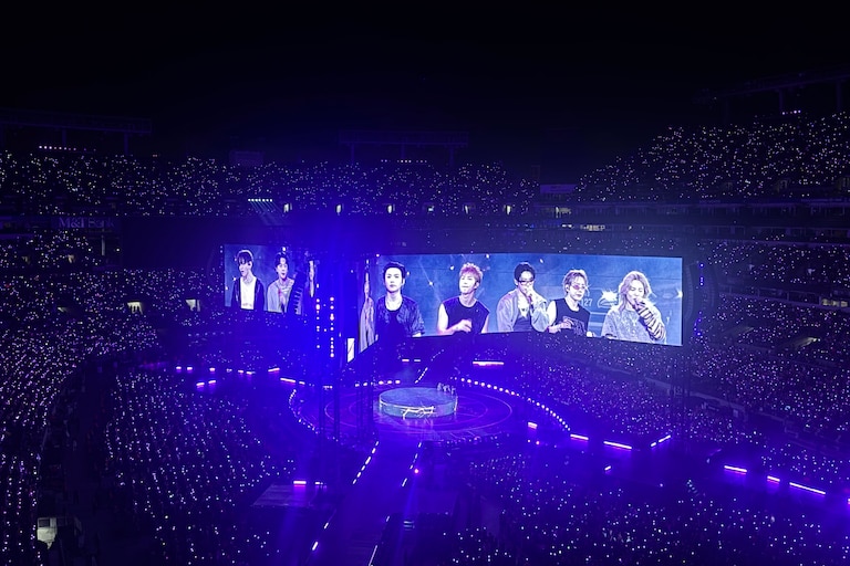 BTS closes out their show at M&T Bank Stadium on Aug. 10, 2026.