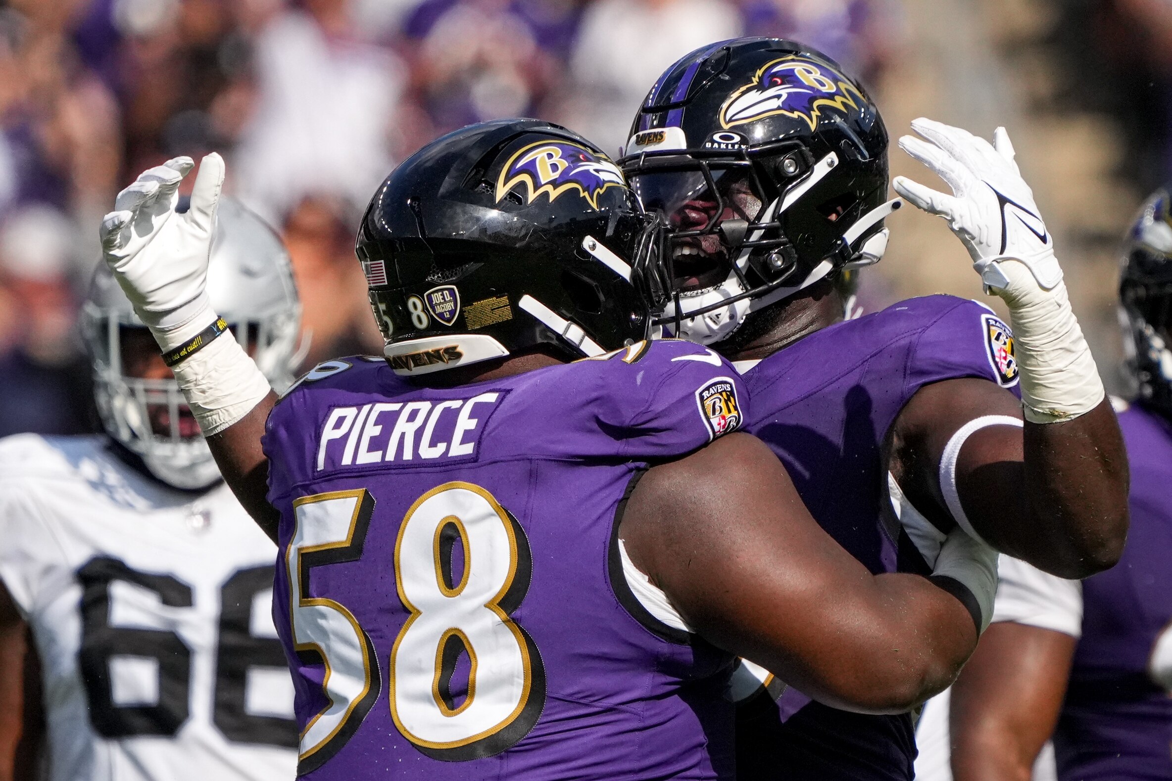 Michael Pierce has been working toward a return but will not be available against the Eagles.