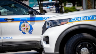 Baltimore County police at the intersection of Middle River Road and Bird River Road after a suspicious package was reported at Freedom Church Middle River on Saturday, July 12, 2025.