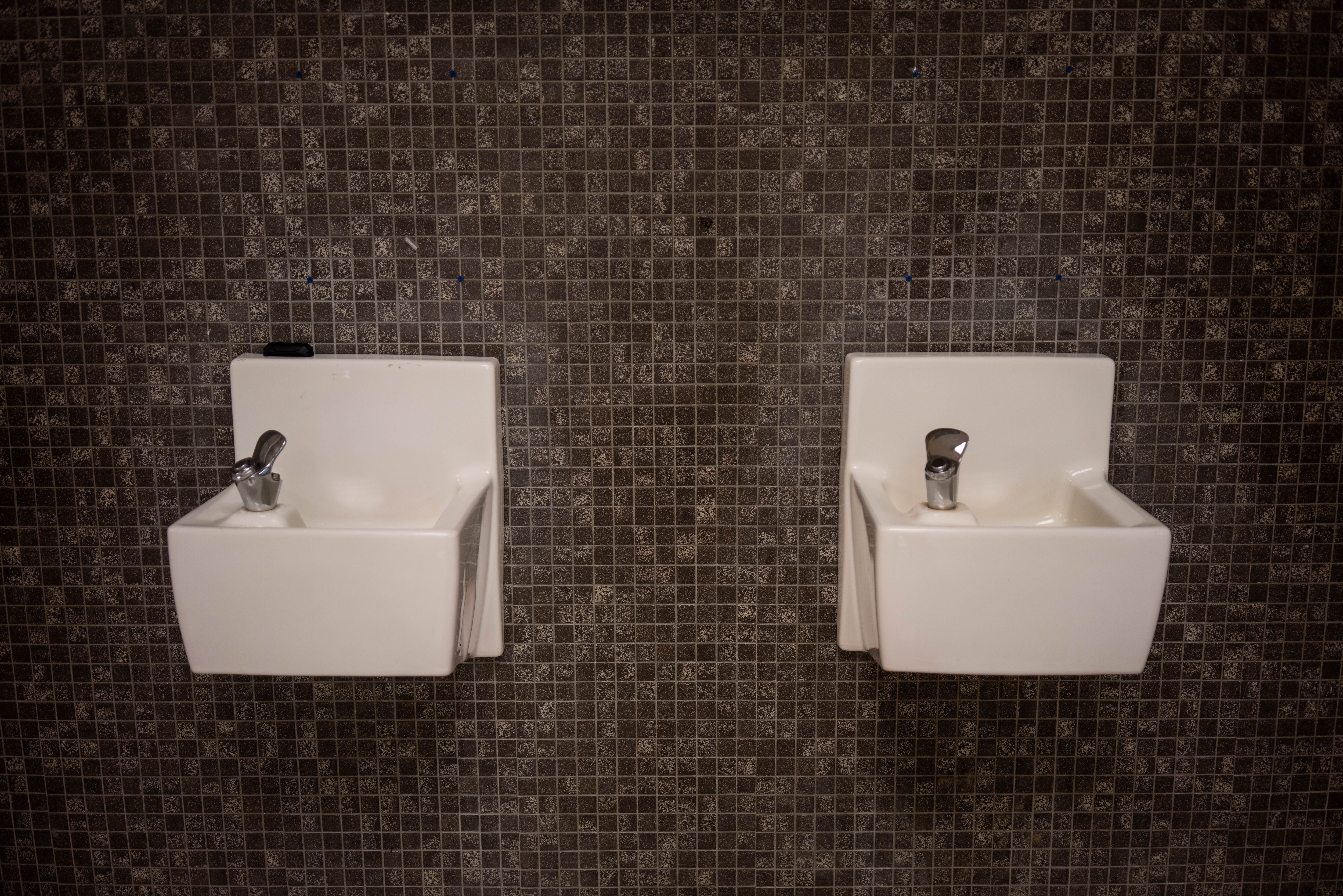 Water fountains in public school(Photo by Shan Wallace/The Baltimore Banner)