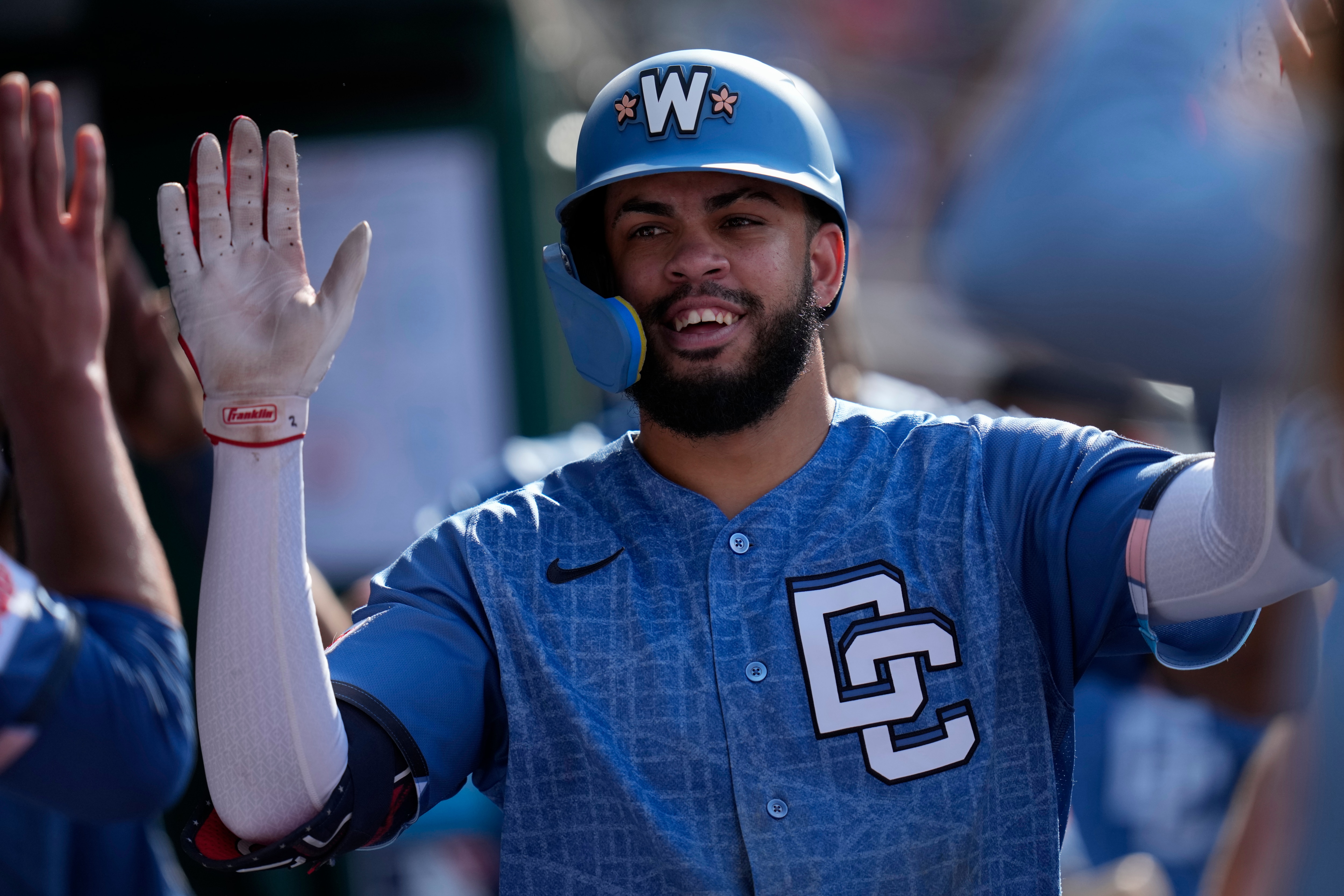 Luis García Jr. changed the mood at Nationals Park with his go-ahead home run Saturday.