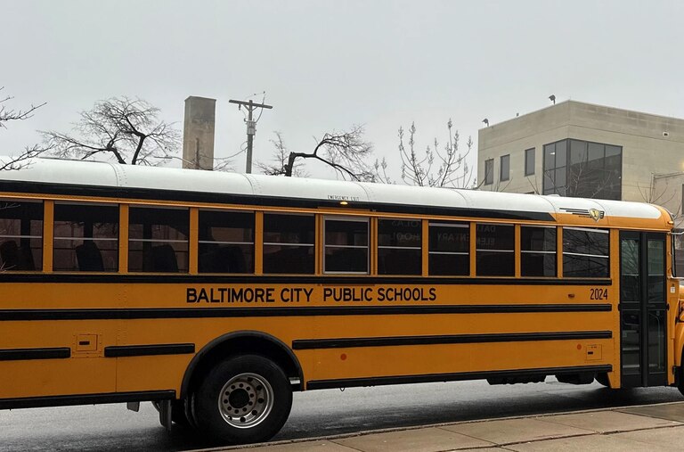 Baltimore City Public Schools bus.