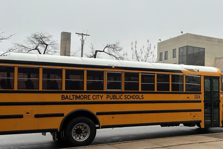 Baltimore City Public Schools bus.