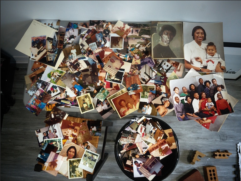 These are the types of family photos that visitors will find in Devin Allen's "She Saw Me Coming" exhibition at Charm City Cultural Cultivation.